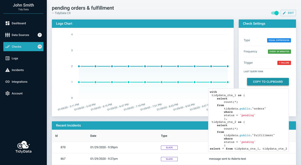 Tidy Data screenshot