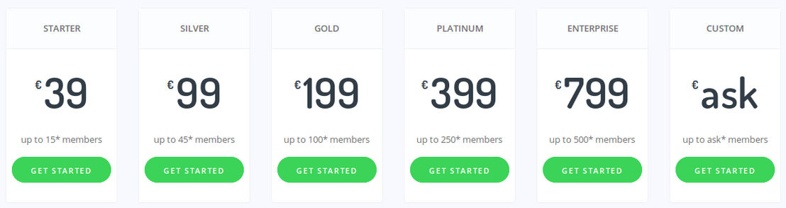 Timonito Coworking pricing 1