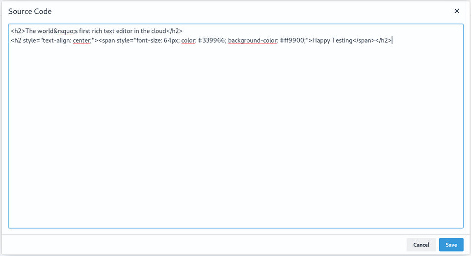 TinyMCE screenshot 4