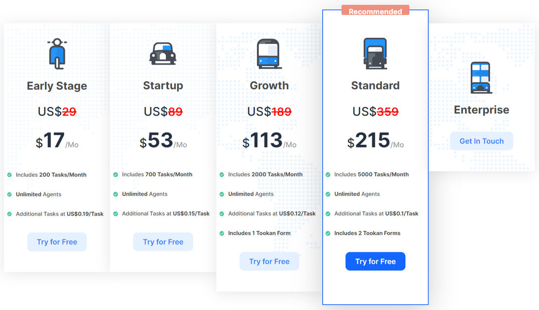 Tookan pricing 2