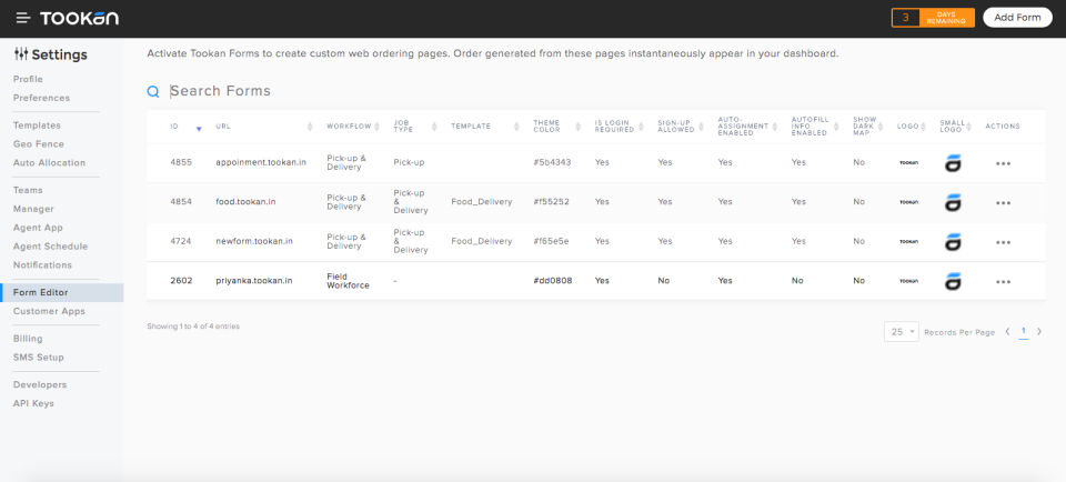 Tookan screenshot 2