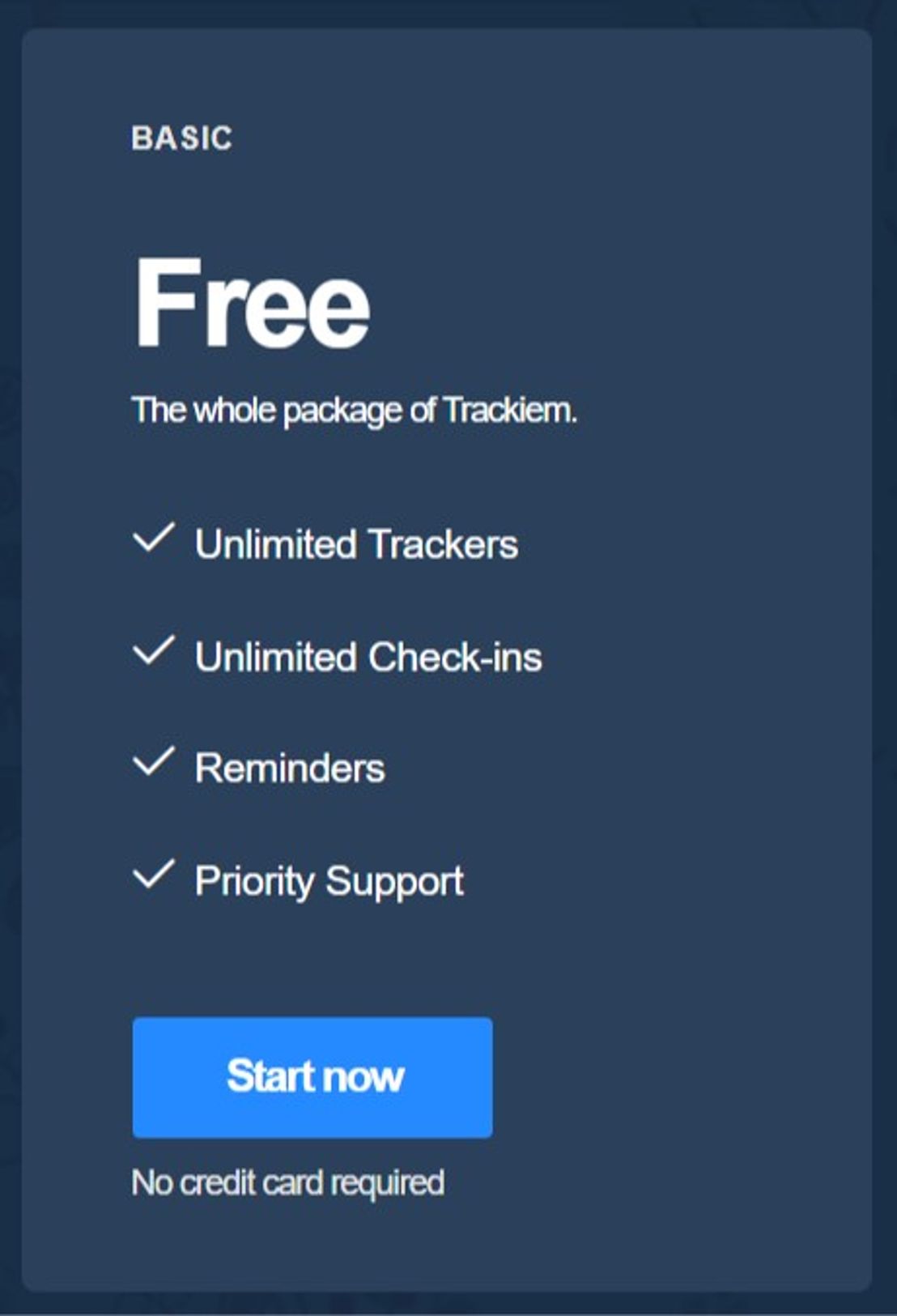 Trackiem pricing 1