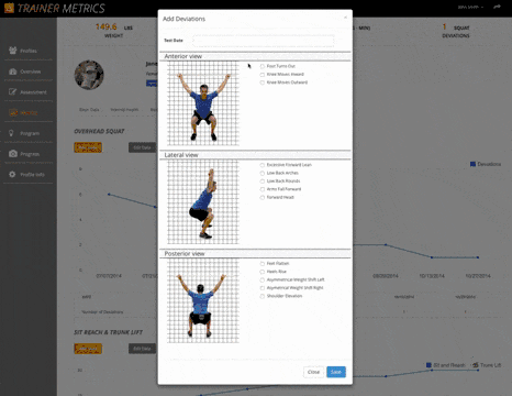 TrainerMetrics screenshot