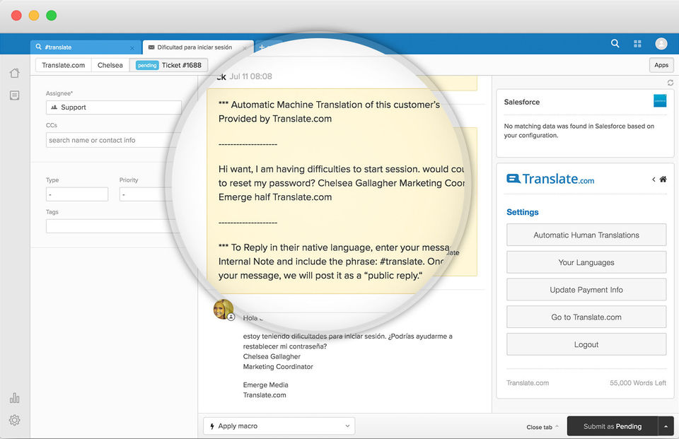 Translate.com screenshot
