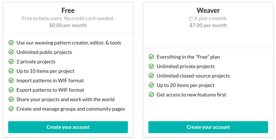 Treadl pricing 1