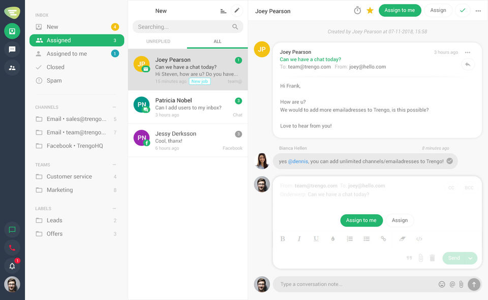Trengo screenshot 3