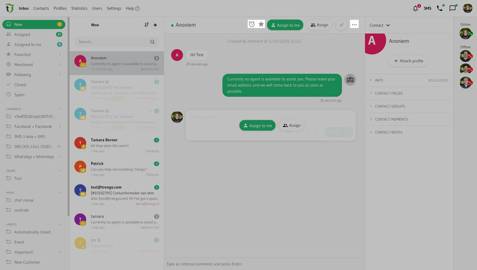 Trengo screenshot 2