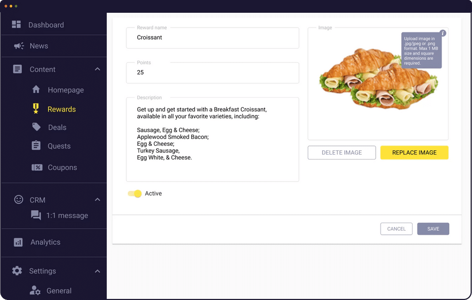 TRIFFT Loyalty Cloud screenshot