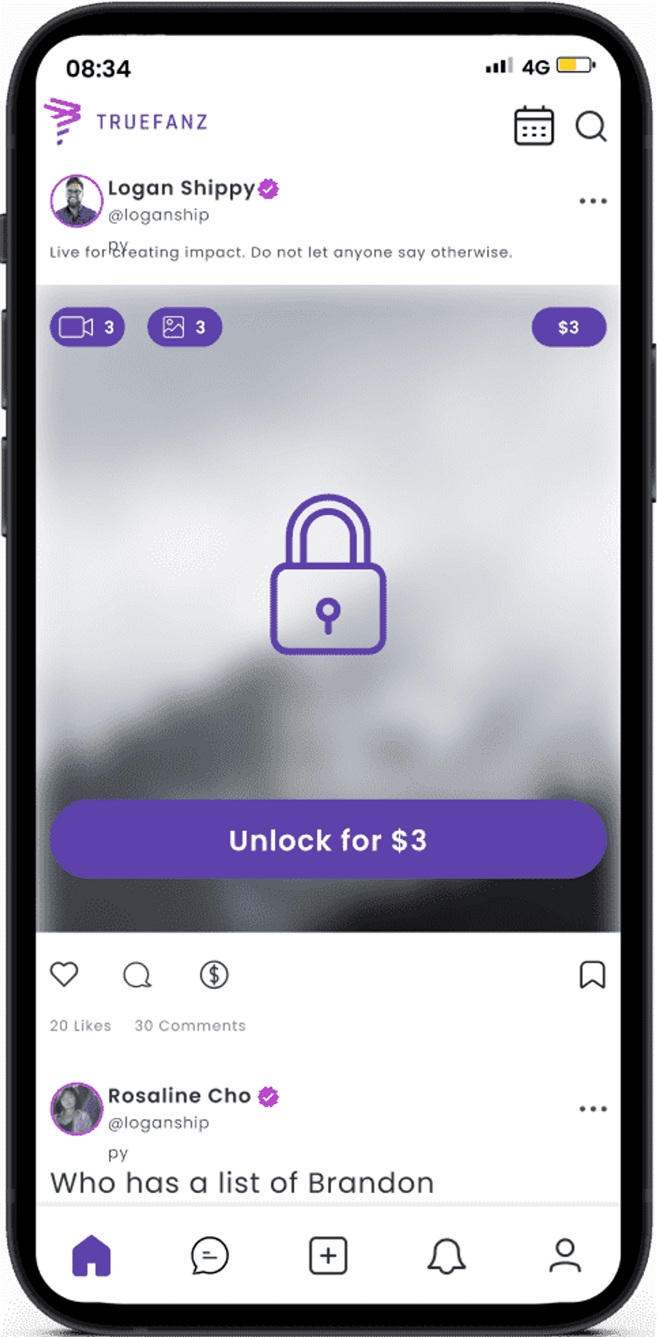 TrueFanz screenshot