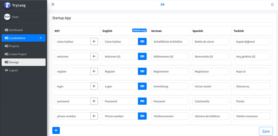 TryLang screenshot 2