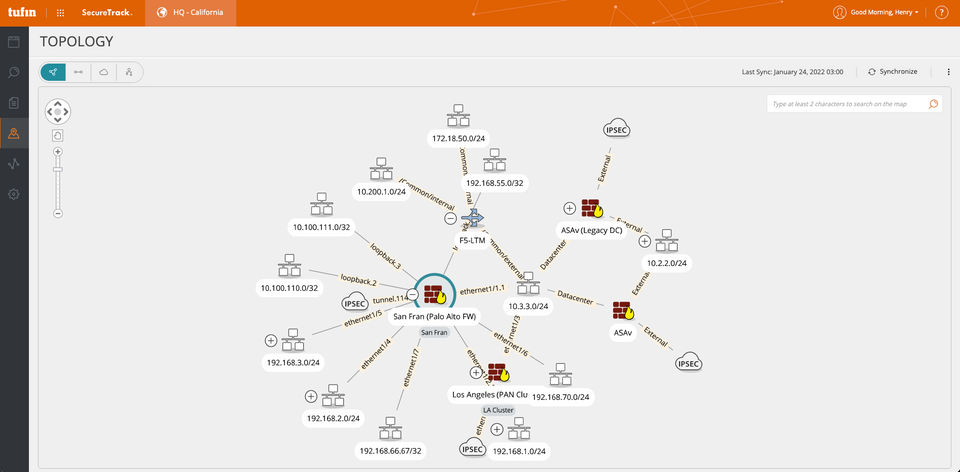 Tufin screenshot 2