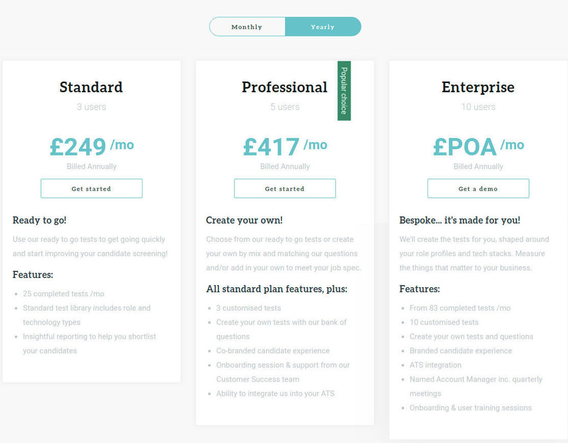 Tungl pricing 1