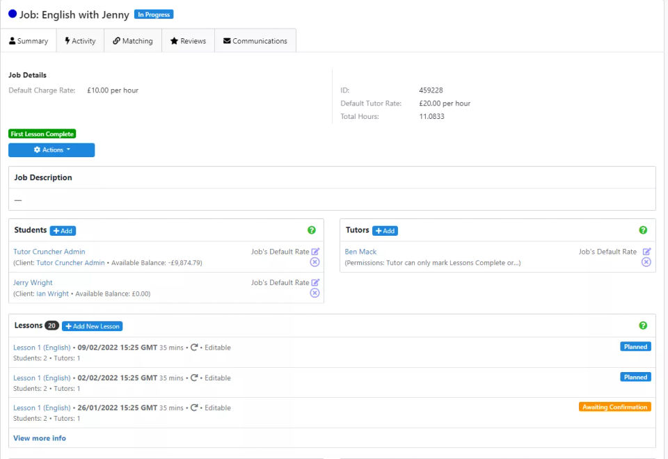 TutorCruncher screenshot 1