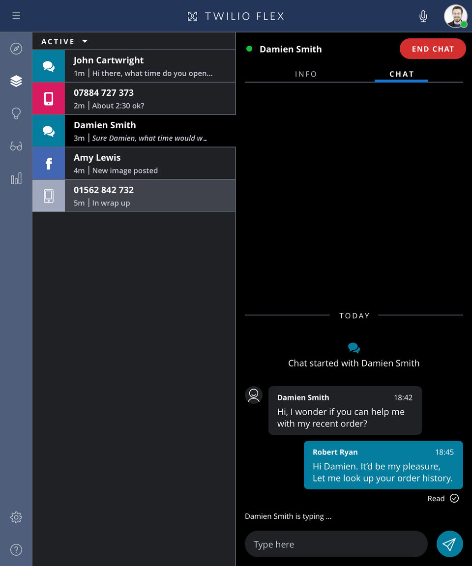 Twilio Flex screenshot 1