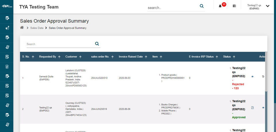 TYASuite Sales Order Management screenshot 3