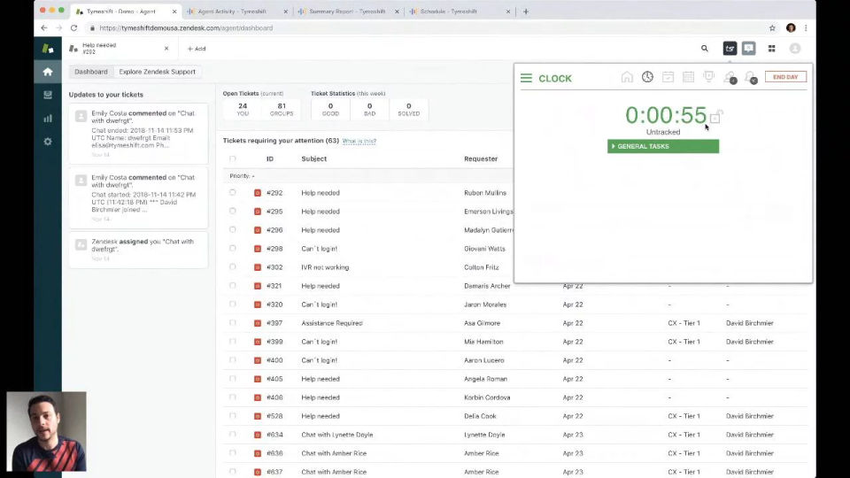 Tymeshift screenshot 2