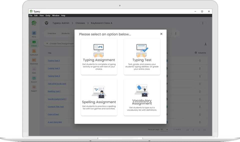 Typesy screenshot