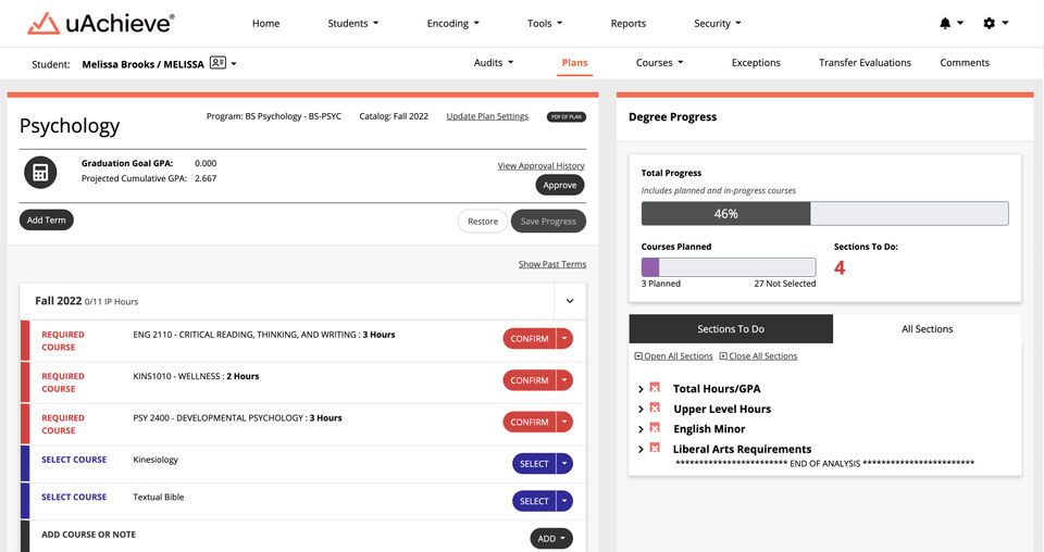 uAchieve Planner screenshot