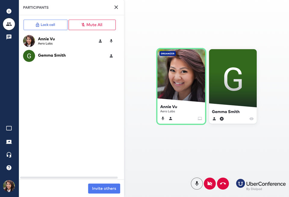 UberConference screenshot 2