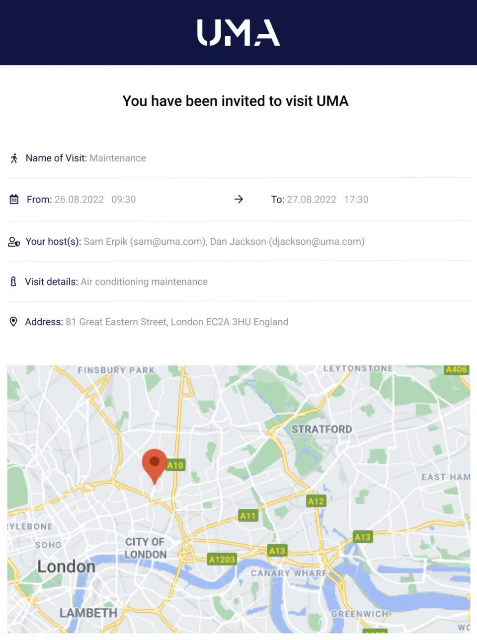 UMA Vision screenshot 1