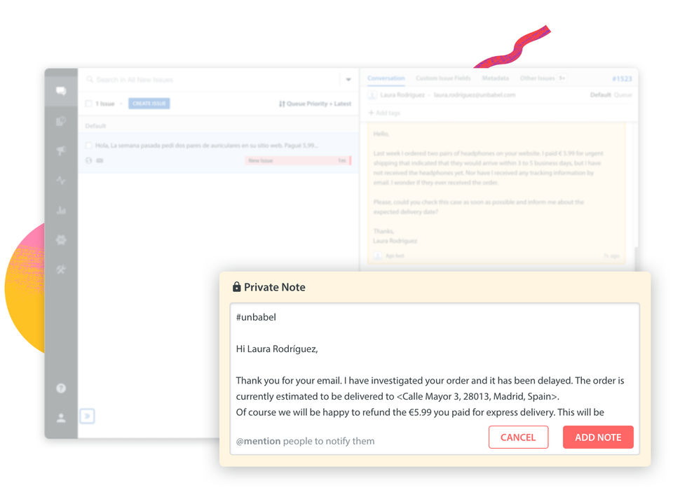 Unbabel screenshot 1