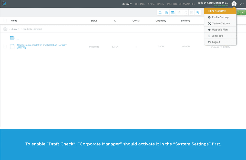 Unicheck screenshot 1