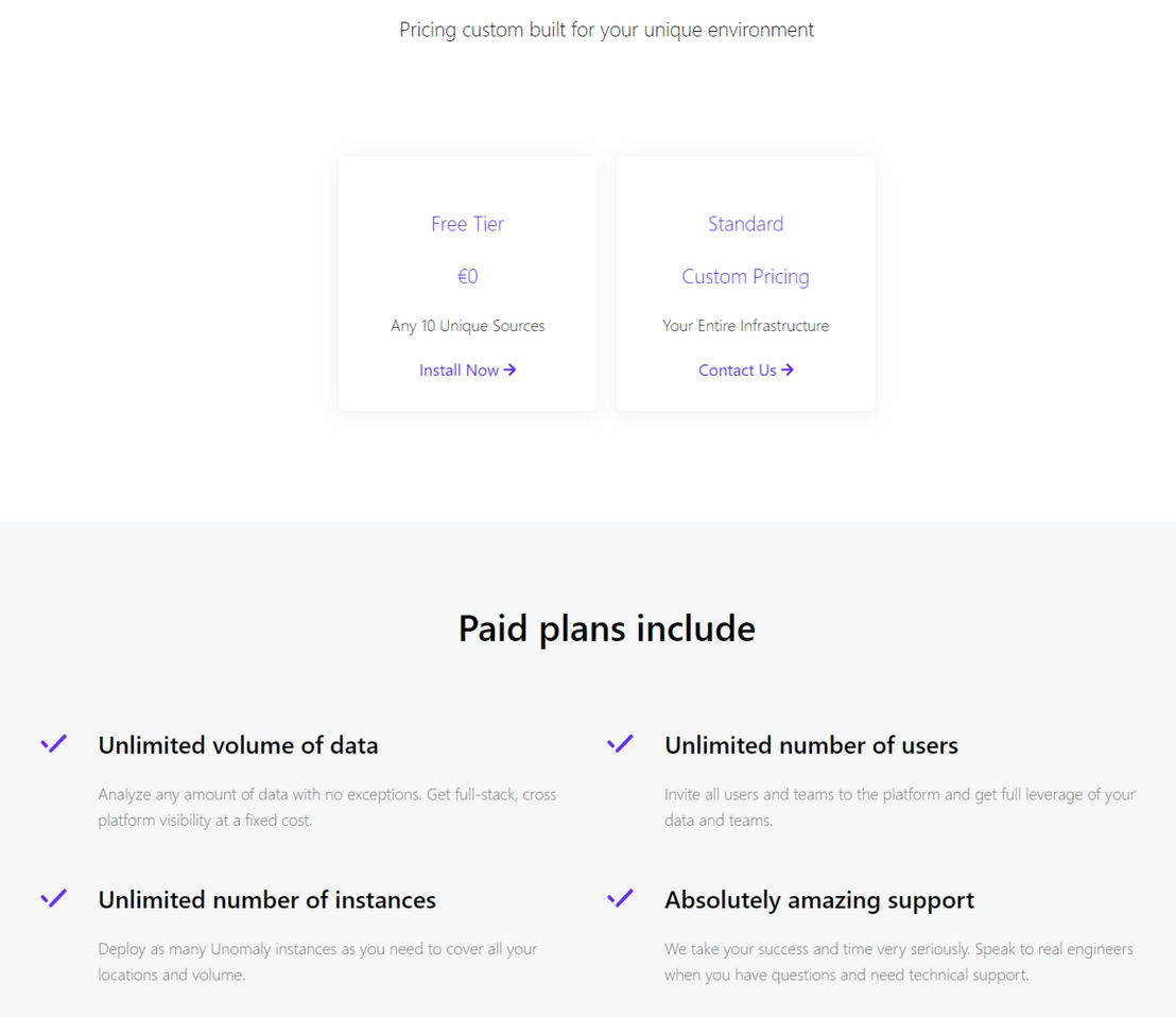 Unomaly pricing 1