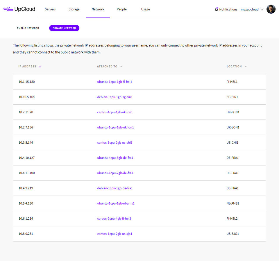 UpCloud screenshot 4