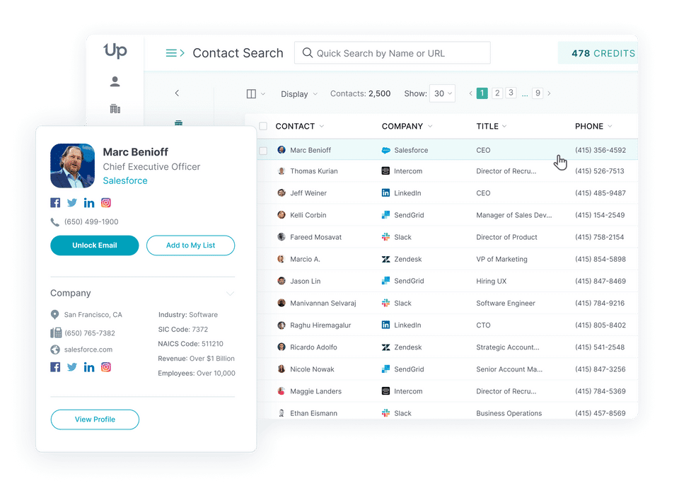 UpLead screenshot 1