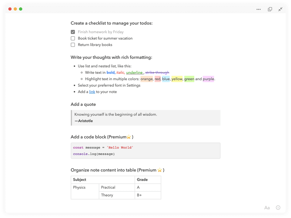 UpNote screenshot 3