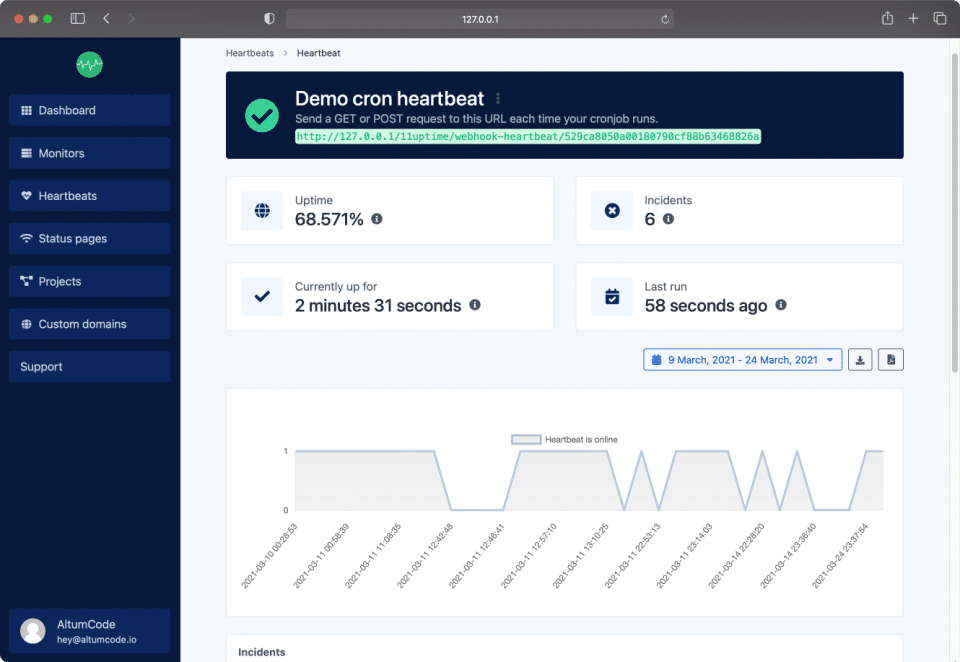 66uptime screenshot 2