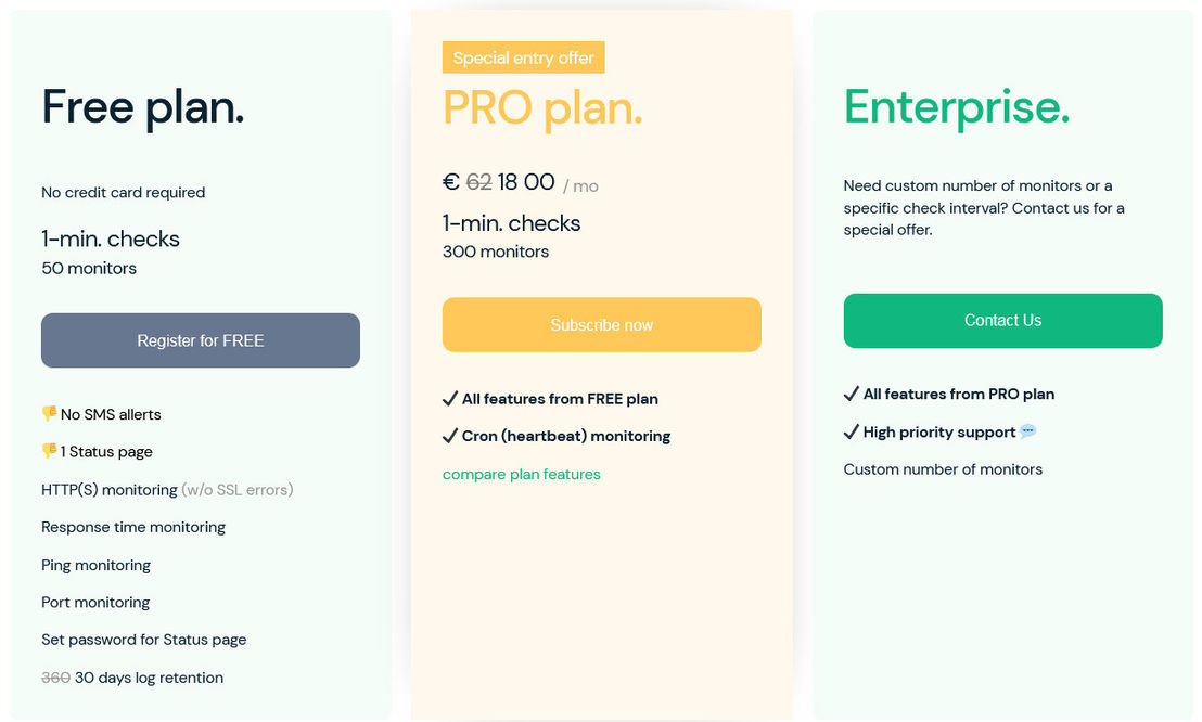 4Uptime pricing 1