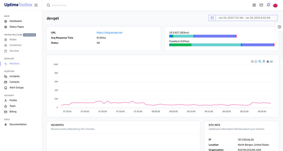 UptimeToolbox screenshot 1