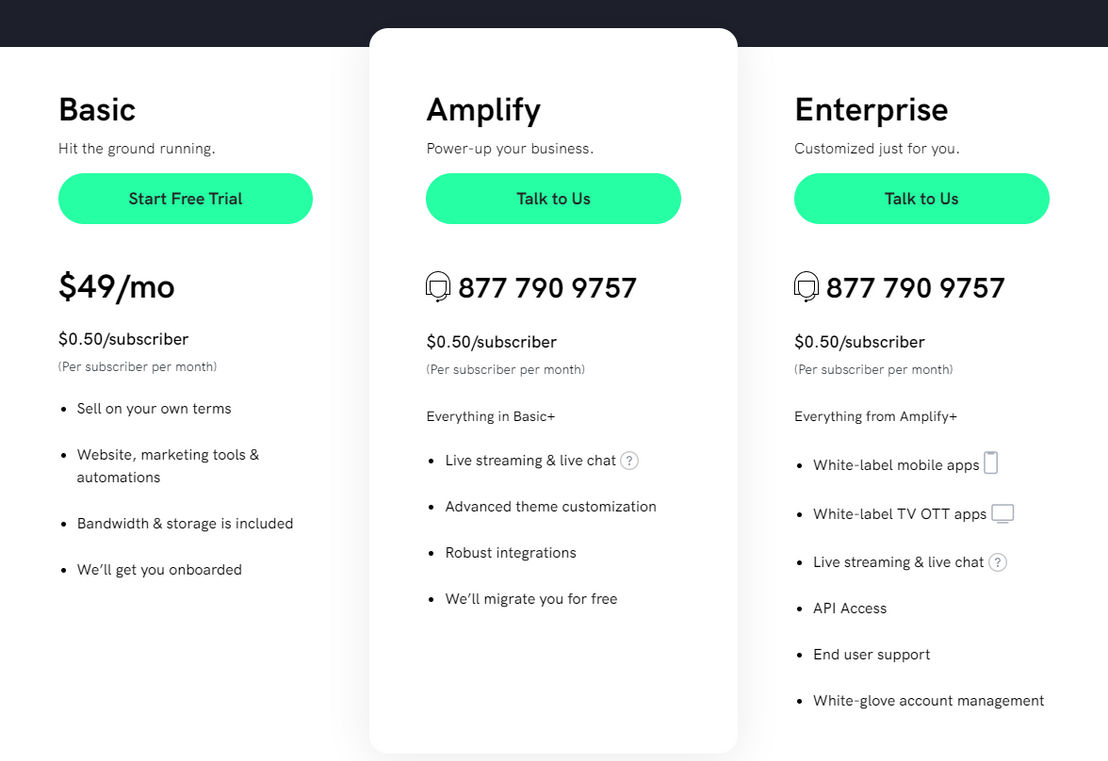 Uscreen pricing 1