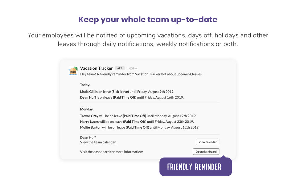 Vacation Tracker screenshot 2