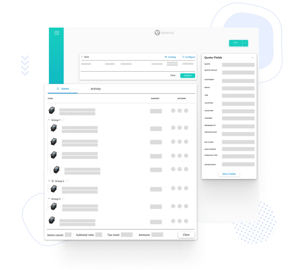 Verenia CPQ screenshot 1