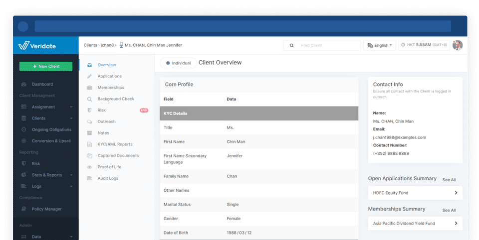 Veridate screenshot 1
