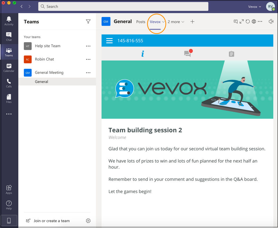 Vevox screenshot 1
