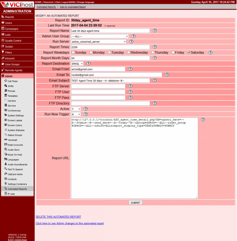 VICIdial screenshot 1