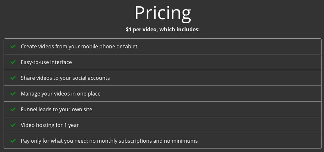 VidBoto pricing 1