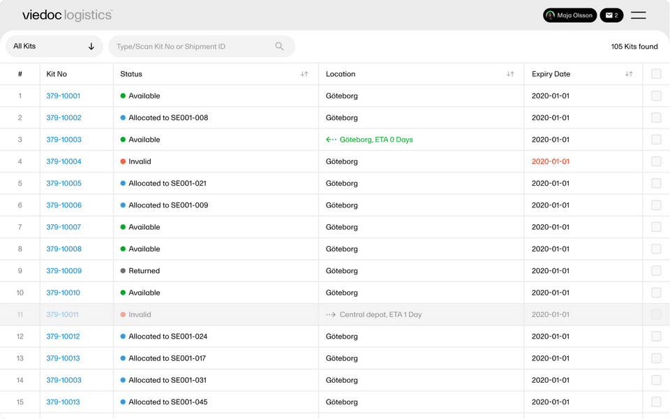 Viedoc screenshot 1