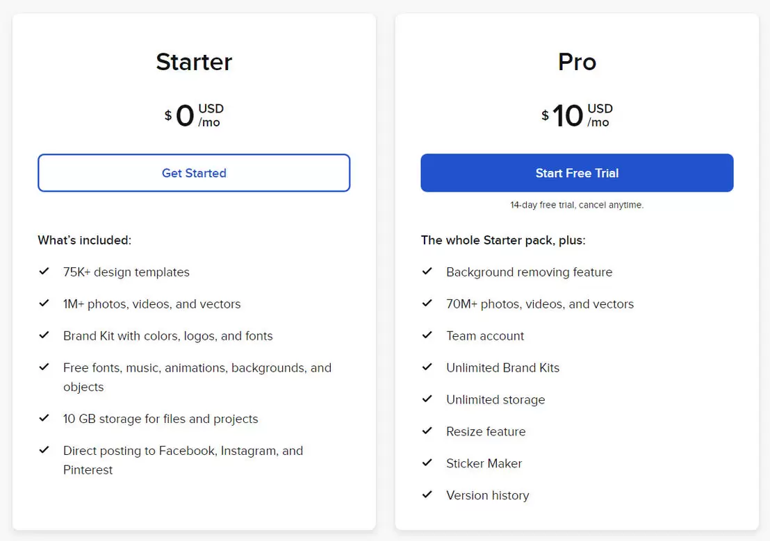VistaCreate screenshot 1