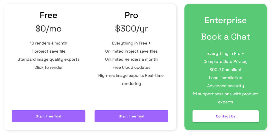 Vizcom AI pricing 1