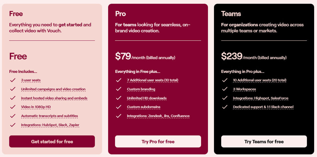 Vouch pricing 2