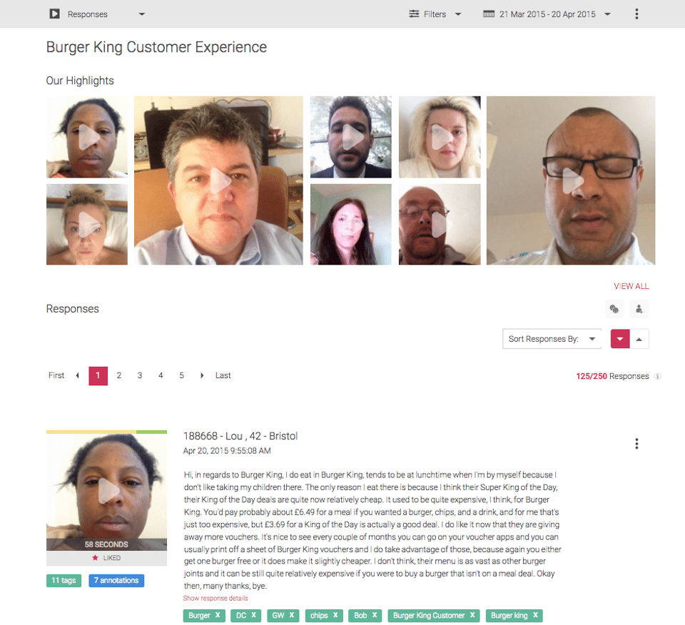 Voxpopme screenshot 1