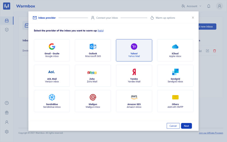 Warmbox screenshot