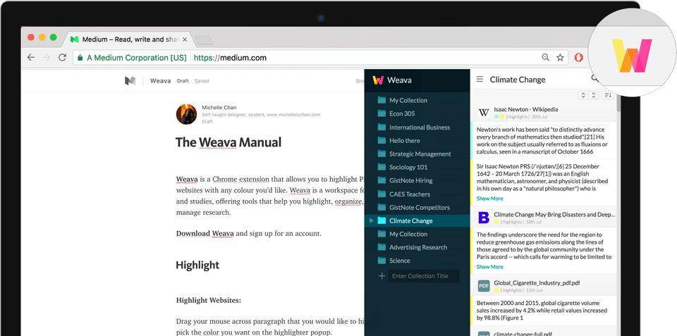 Weava screenshot 1