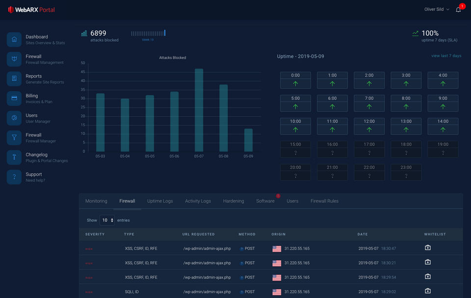 WebARX screenshot 1
