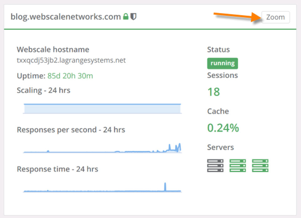 Webscale screenshot 2
