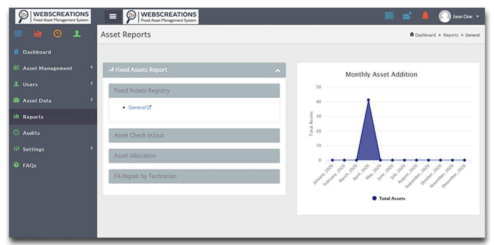 Webscreations FAMS screenshot 3